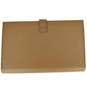 Celine Wallet Bi fold Long Beige